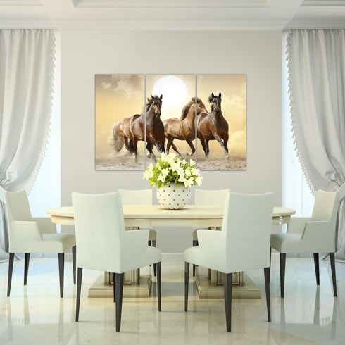 Wandbilder Wohnzimmer XXL Pferde Moderne Bilder Tiere